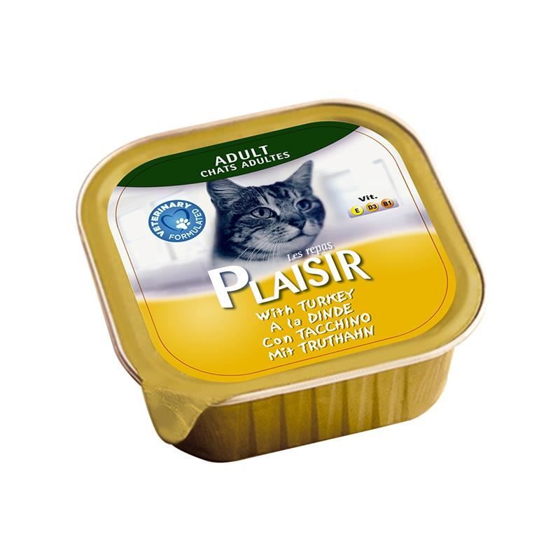 Plaisir Hindi Etli Ezme Yetişkin Kedi Konservesi 100 Gr