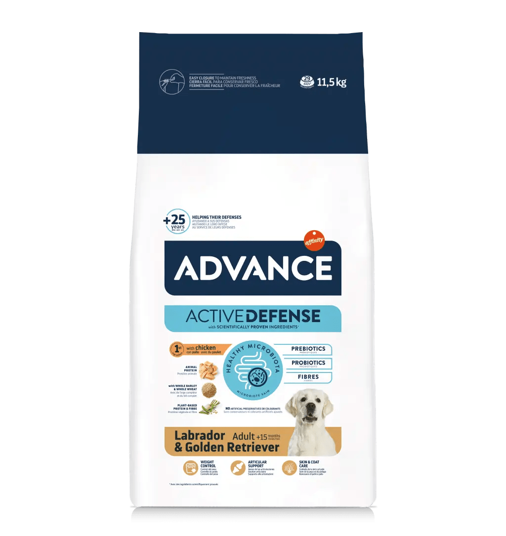 Advance Labrador-Golden Retriever Tavuklu Yetişkin Köpek Maması 11,5 Kg