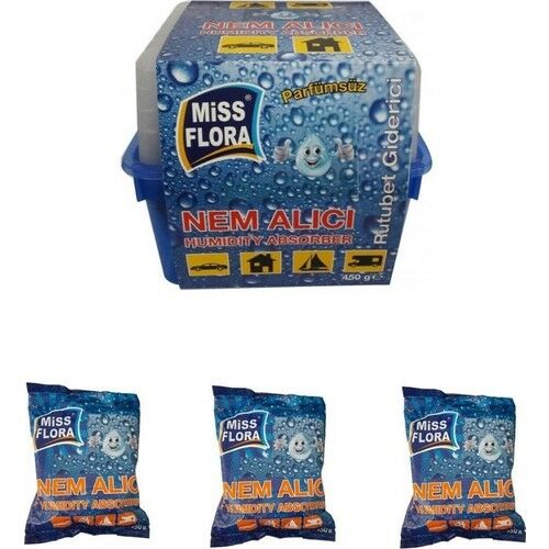 Miss Flora 450 Gram Nem Alıcı + 3 Yedek Tablet