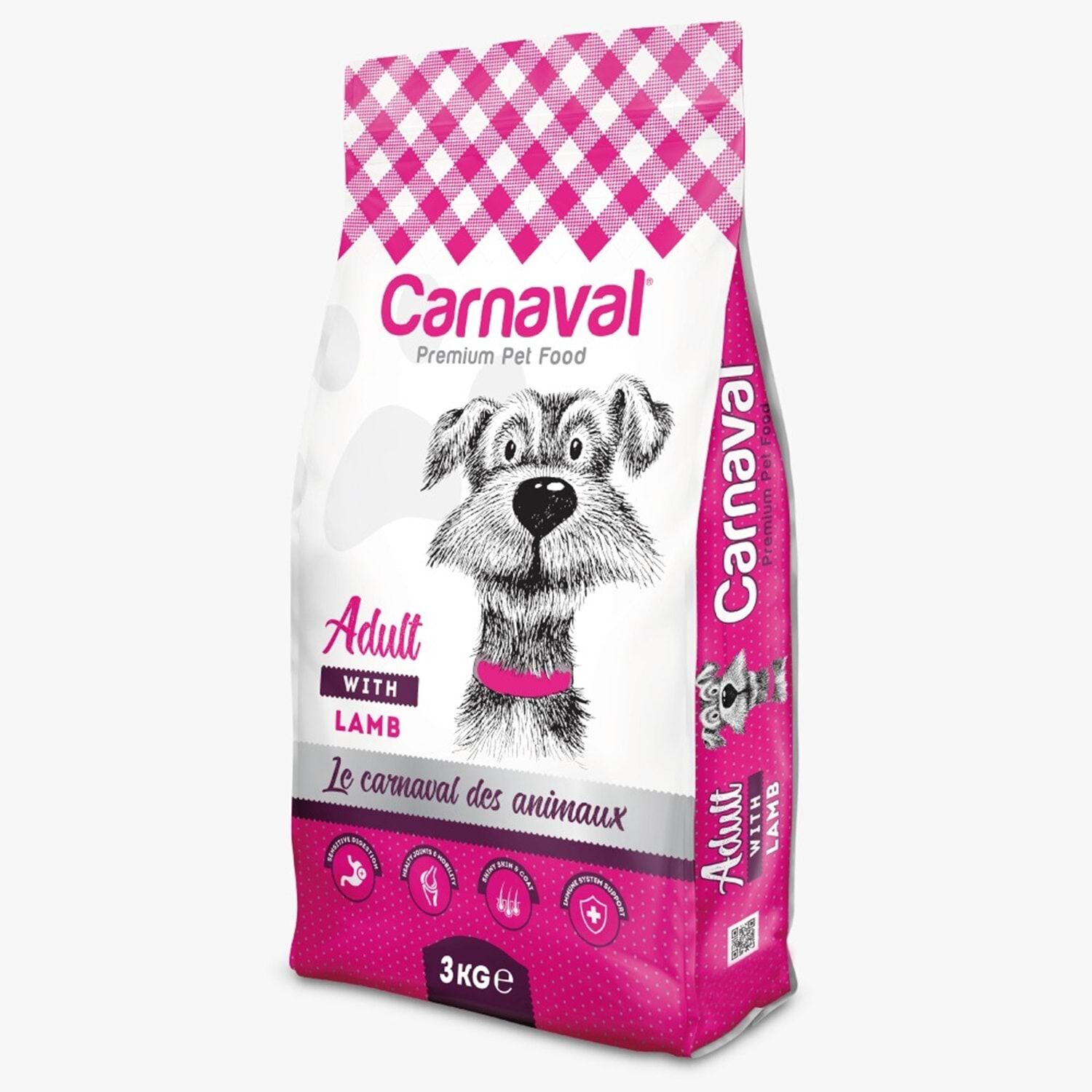 Carnaval Premium Dog Adult Lamb&rice Adult Kuzu Etli Yetişkin Köpek Maması 3 kg