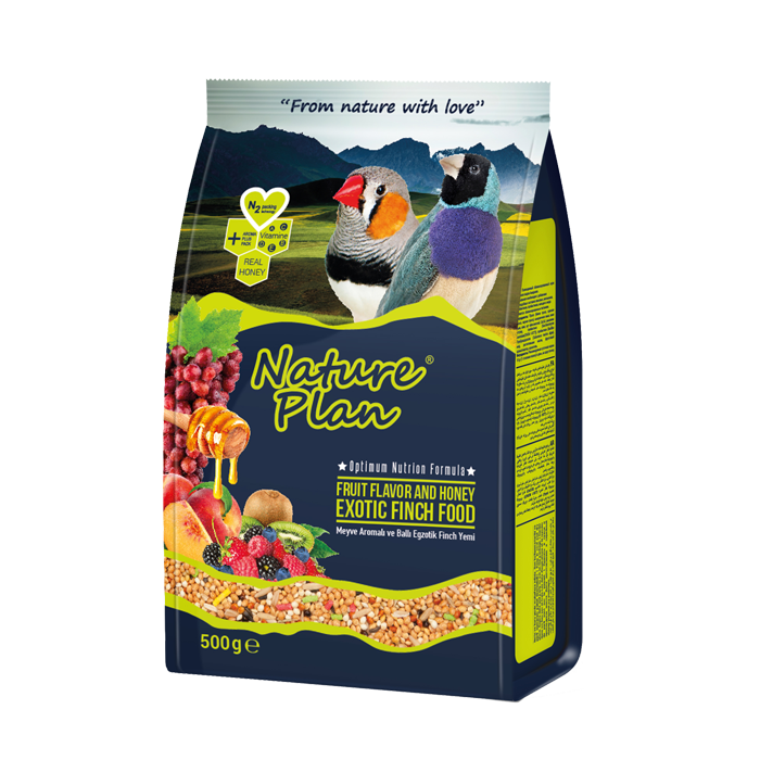 Nature Plan Meyve Aromalı ve Ballı Egzotik Finch Yemi 500 g