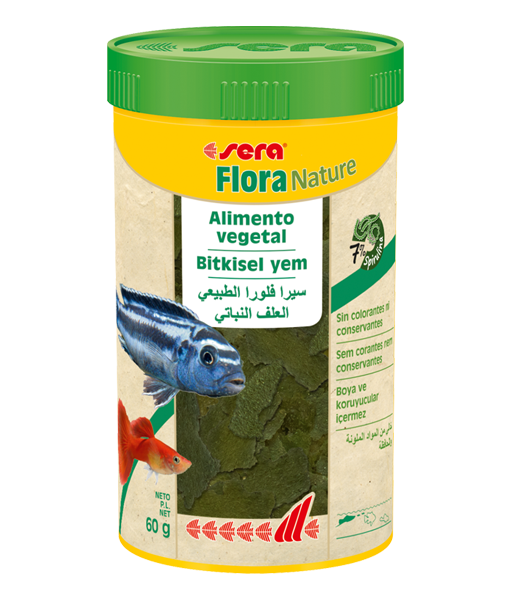 Sera Flora Nature Bitkisel Balık Yemi 250 ml