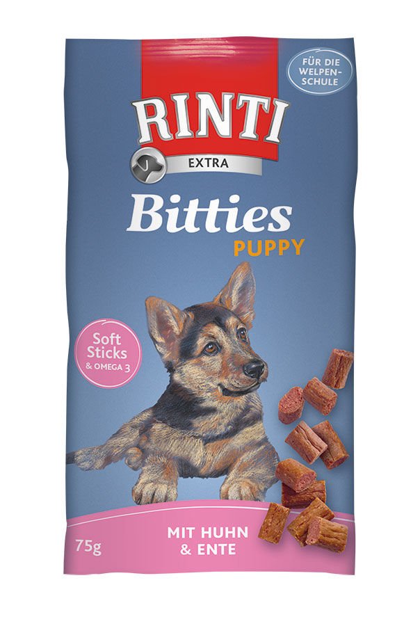 Rinti Bitties Puppy Tavuklu ve Ördek Etli Yavru Köpek Ödülü 75 Gr