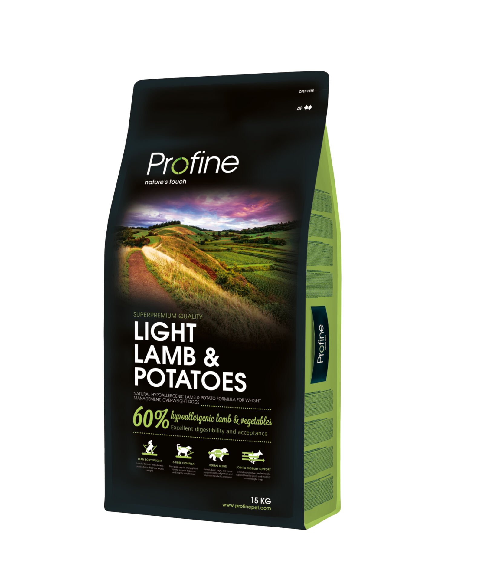 Profine Kuzu Etli ve Patatesli Light (Kilo Kontrolü İçin) Yetişkin Köpek Maması 15 Kg