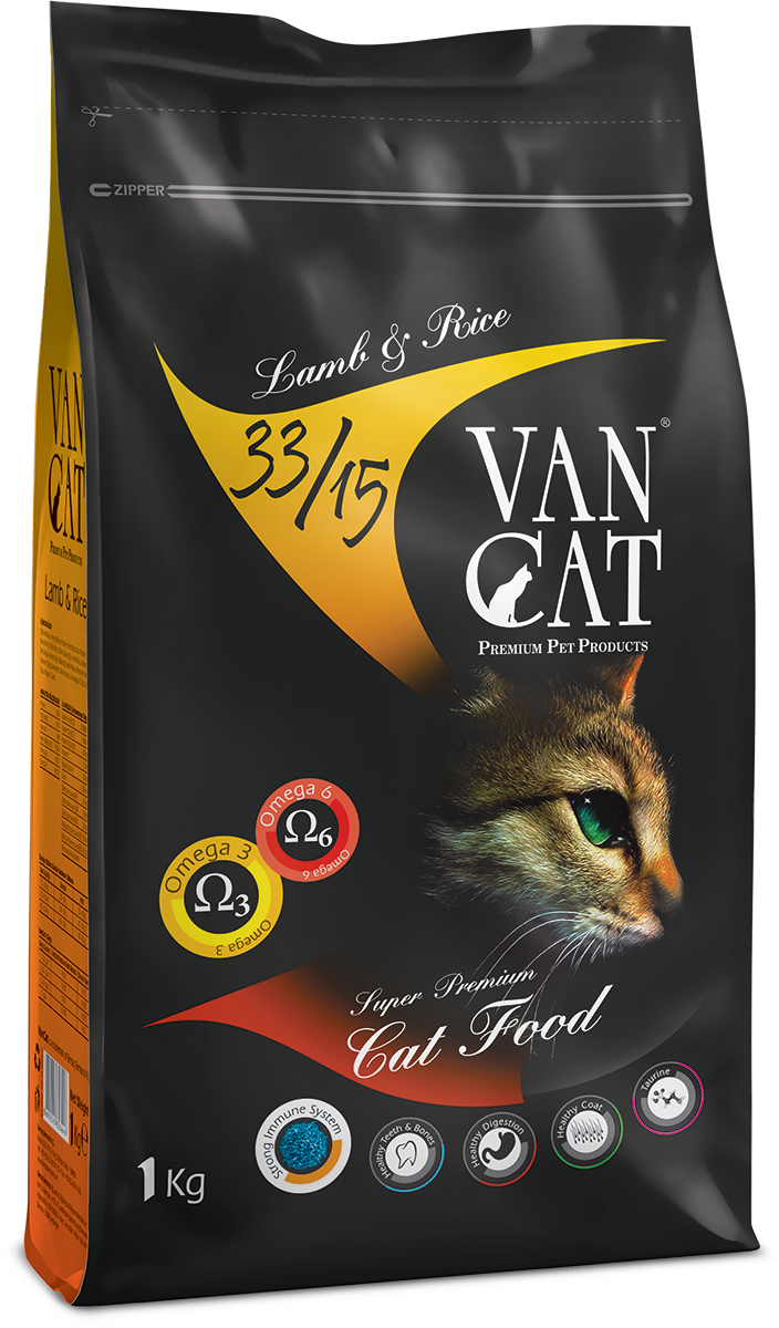 VanCat Kuzu - Pirinç Kedi Maması 1 Kg