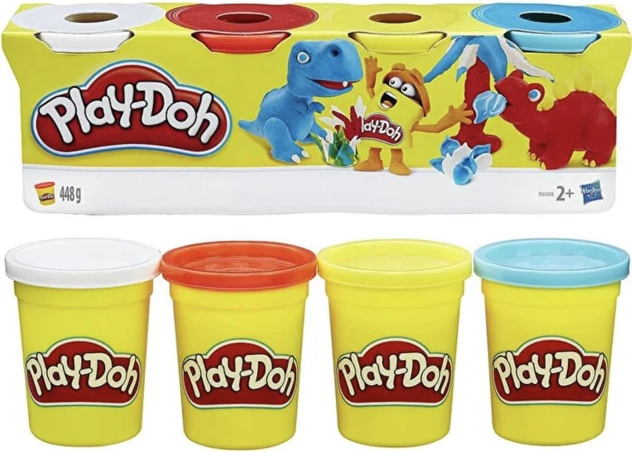 Play Doh HAS-B5517 +2 Yaş 4 Renk 448 gr Oyun Hamuru