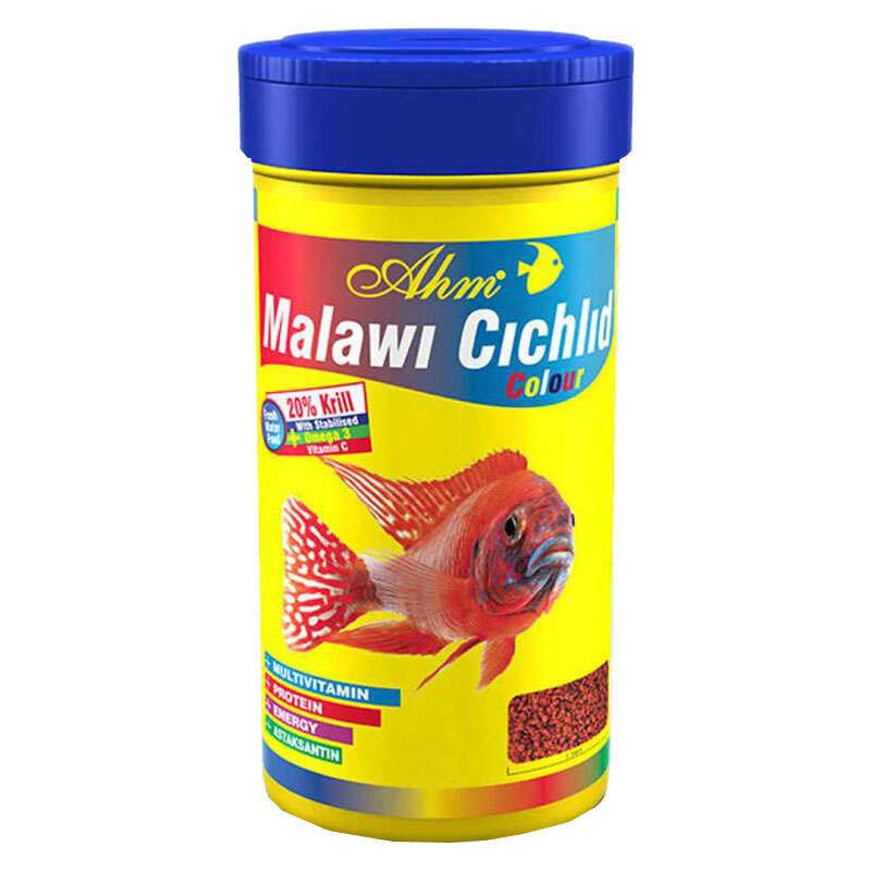 Ahm Malawi Cichlid Colour Granulat Balık Yemi 100 ml