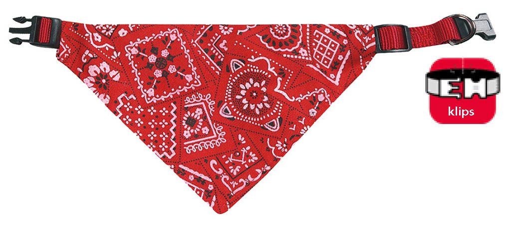 Karlie Bandanalı Tasma 35-50Cm Kırmızı