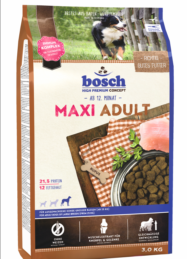 Bosch Maxi Adult Yetişkin Köpek Maması Büyük Irk 3 Kg