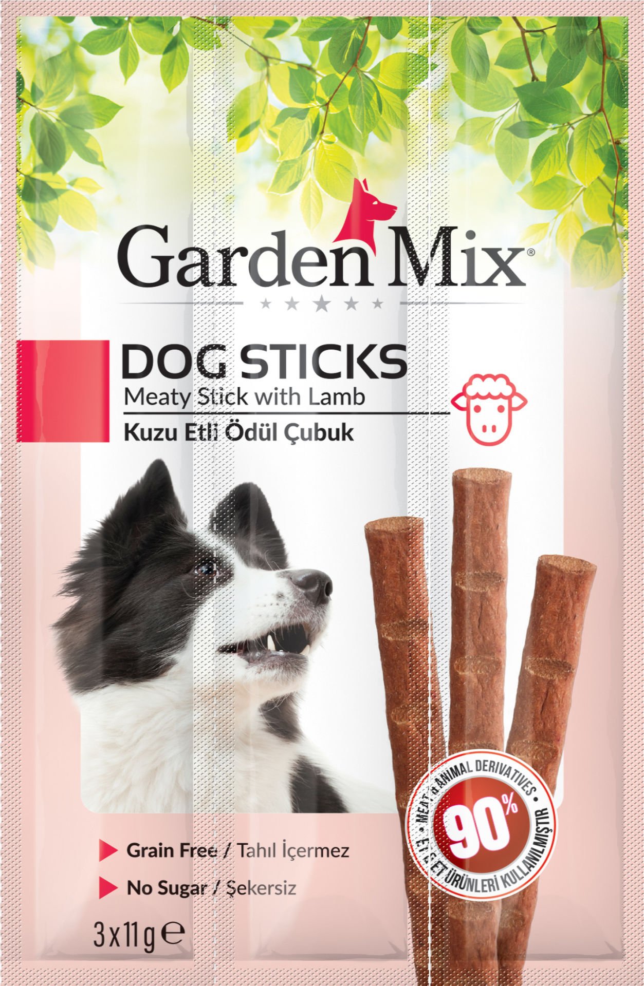 Garden Mix Kuzu Etli Köpek Stick Ödül 3*11g