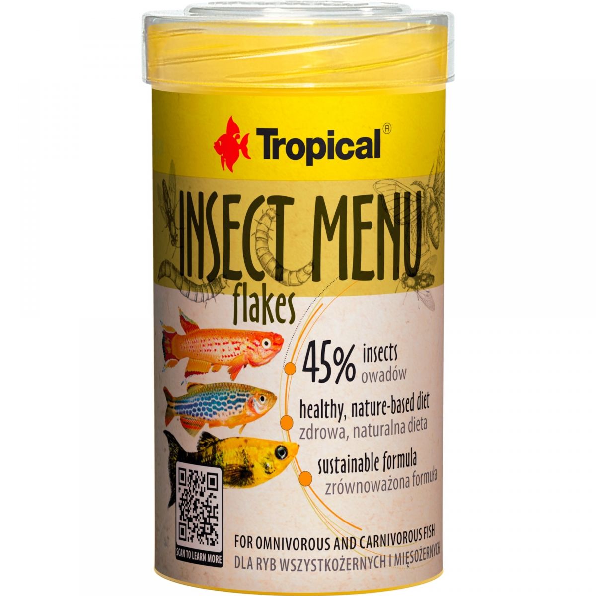 Tropical Insect Menu Flakes Akvaryum Balık Yemi 100 ml