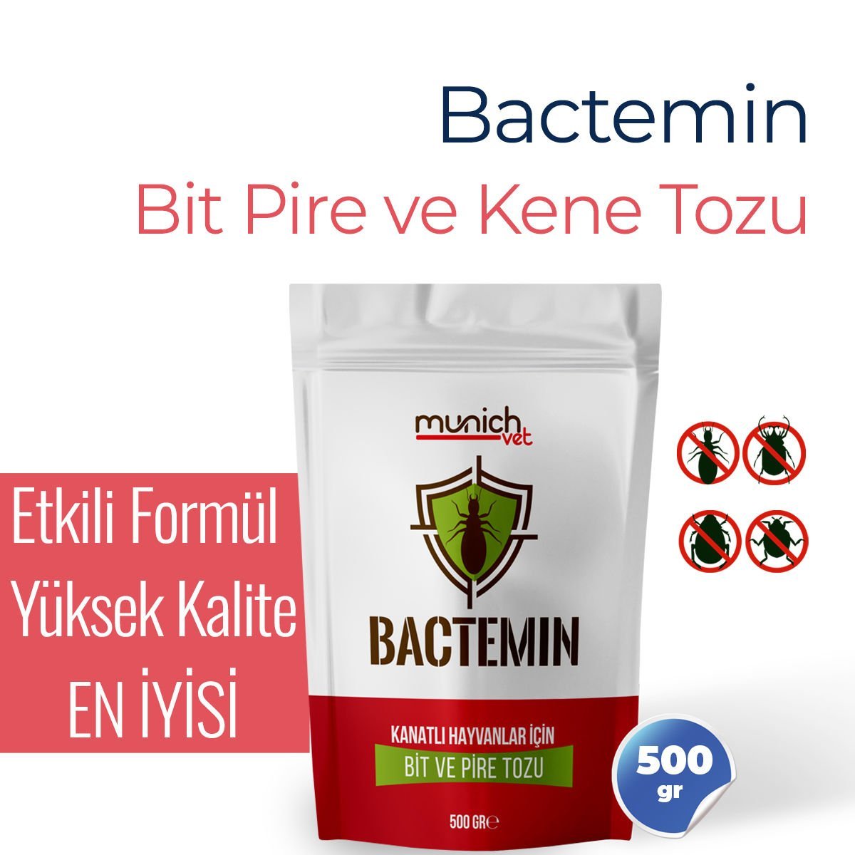 Munich Vet Bactemin Bit Pire Tozu 500 gr