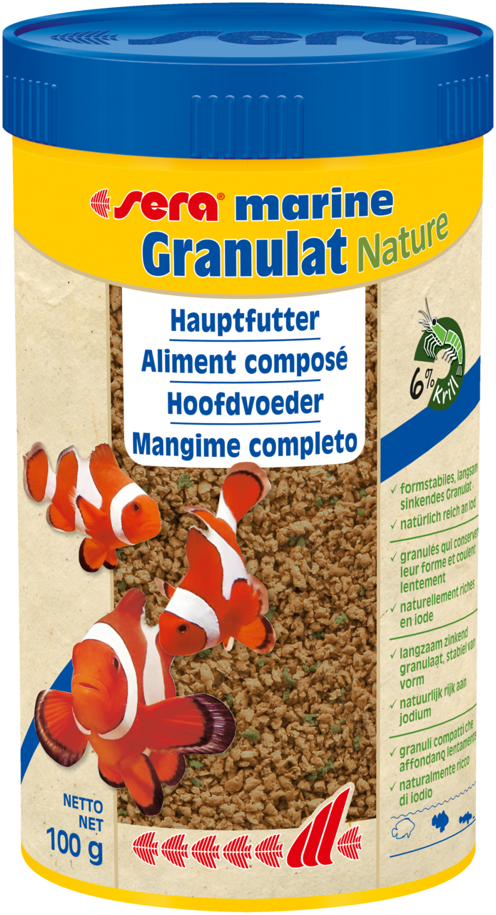 Sera Marine Granulat Nature Tuzlu Su Balığı Yemi 250 ml