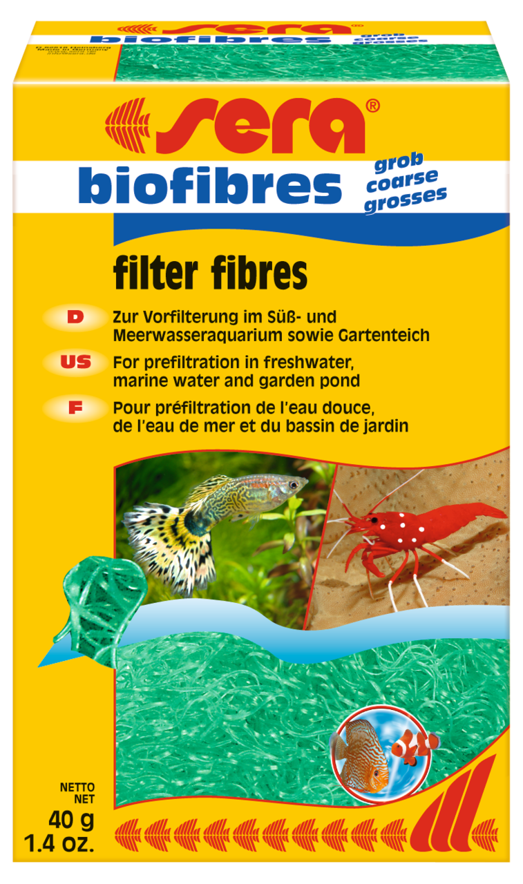 Sera Biofibres Filter Fibres Grob Akvaryum Filtre Malzemesi (Kalın) 40 gr
