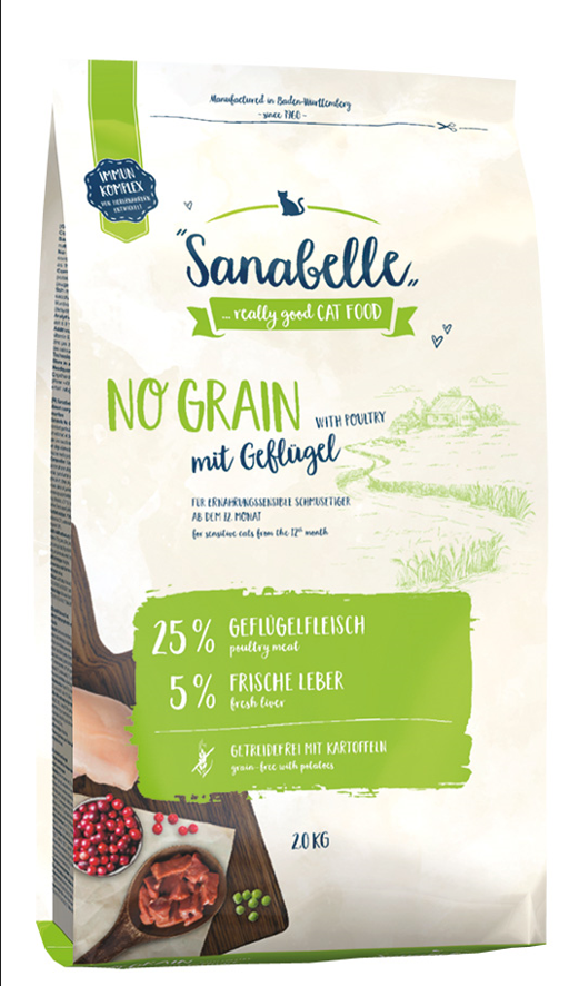 Sanabelle No Grain Kümes Hayvanlı Yetişkin Kedi Maması 2 Kg