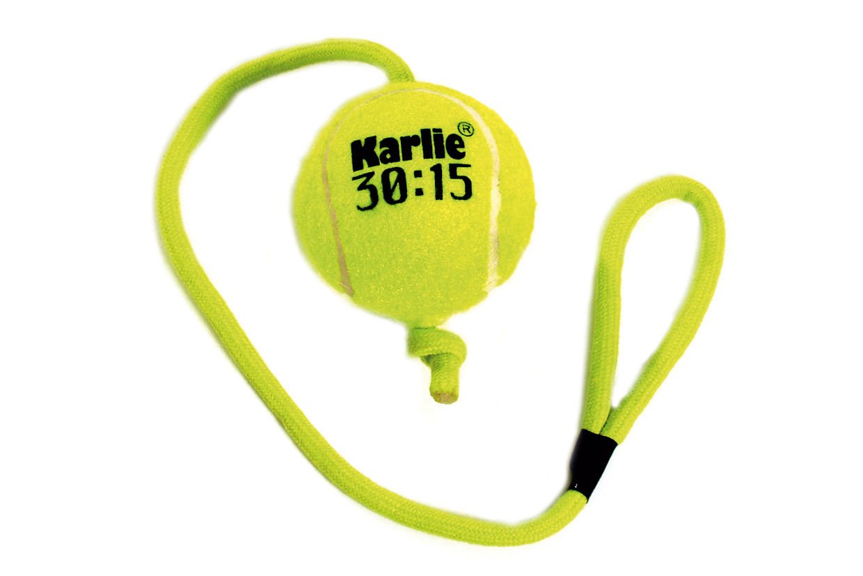 Karlie İpli Tenis Topu 30 Cm Sarı