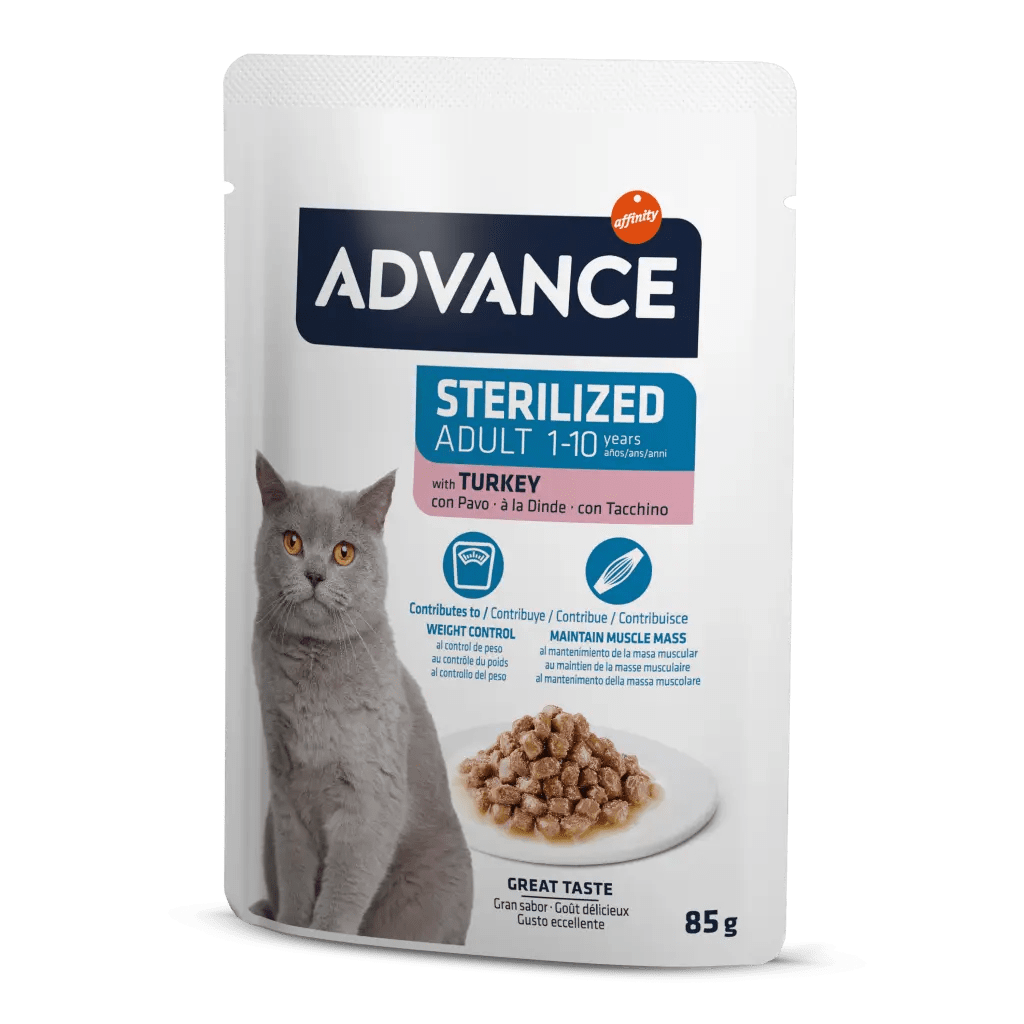 Advance Hindi Etli Pouch Kısırlaştırılmış Yetişkin Kedi Maması 85 gr