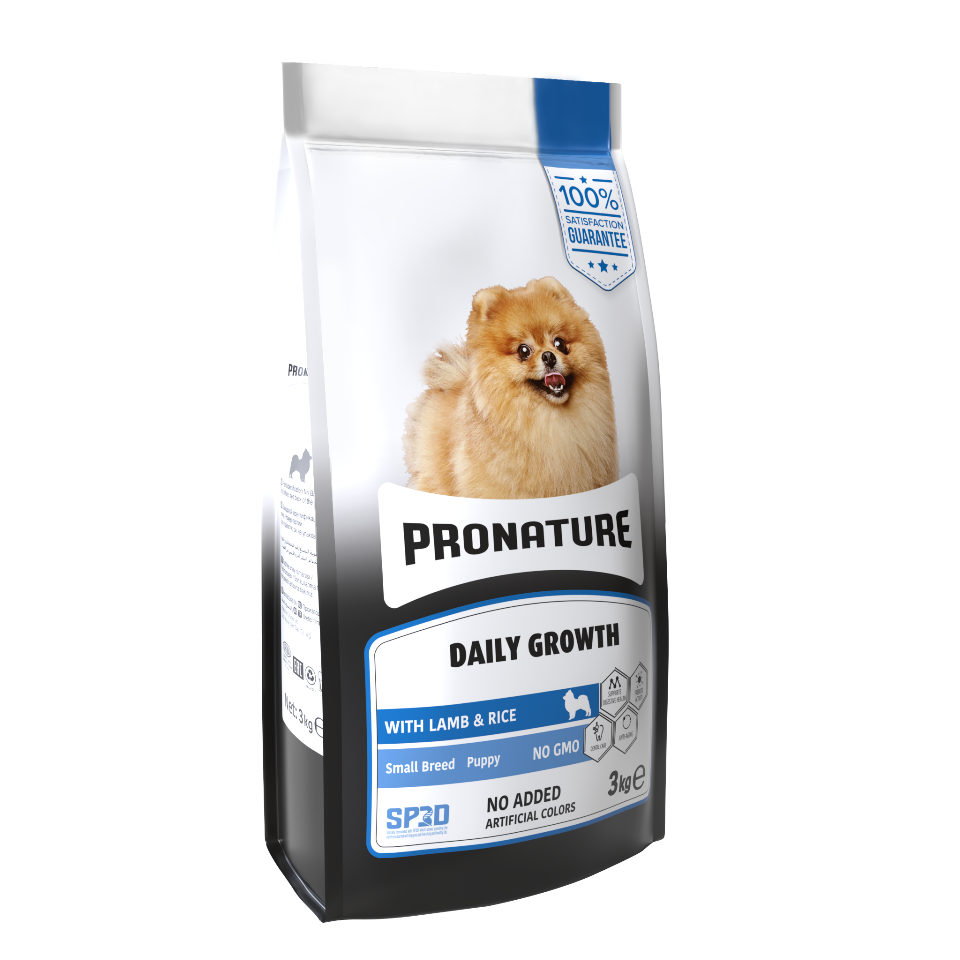 Pronature Daily Growth Small Breed Puppy Kuzulu ve Pirinçli Küçük Irk Yavru Köpek Maması 3 Kg