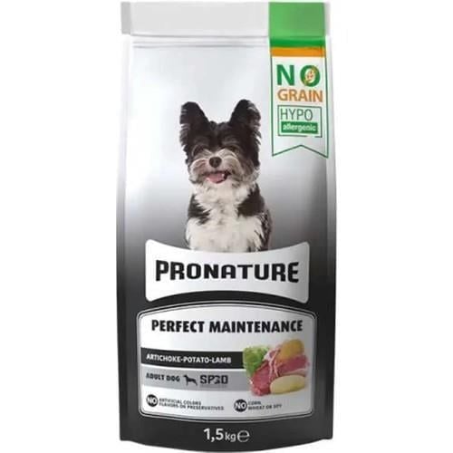 Pronature Hypo-Allergenic Küçük Irk Kuzulu ve Enginarlı Tahılsız Yetişkin Köpek Maması 1,5 Kg