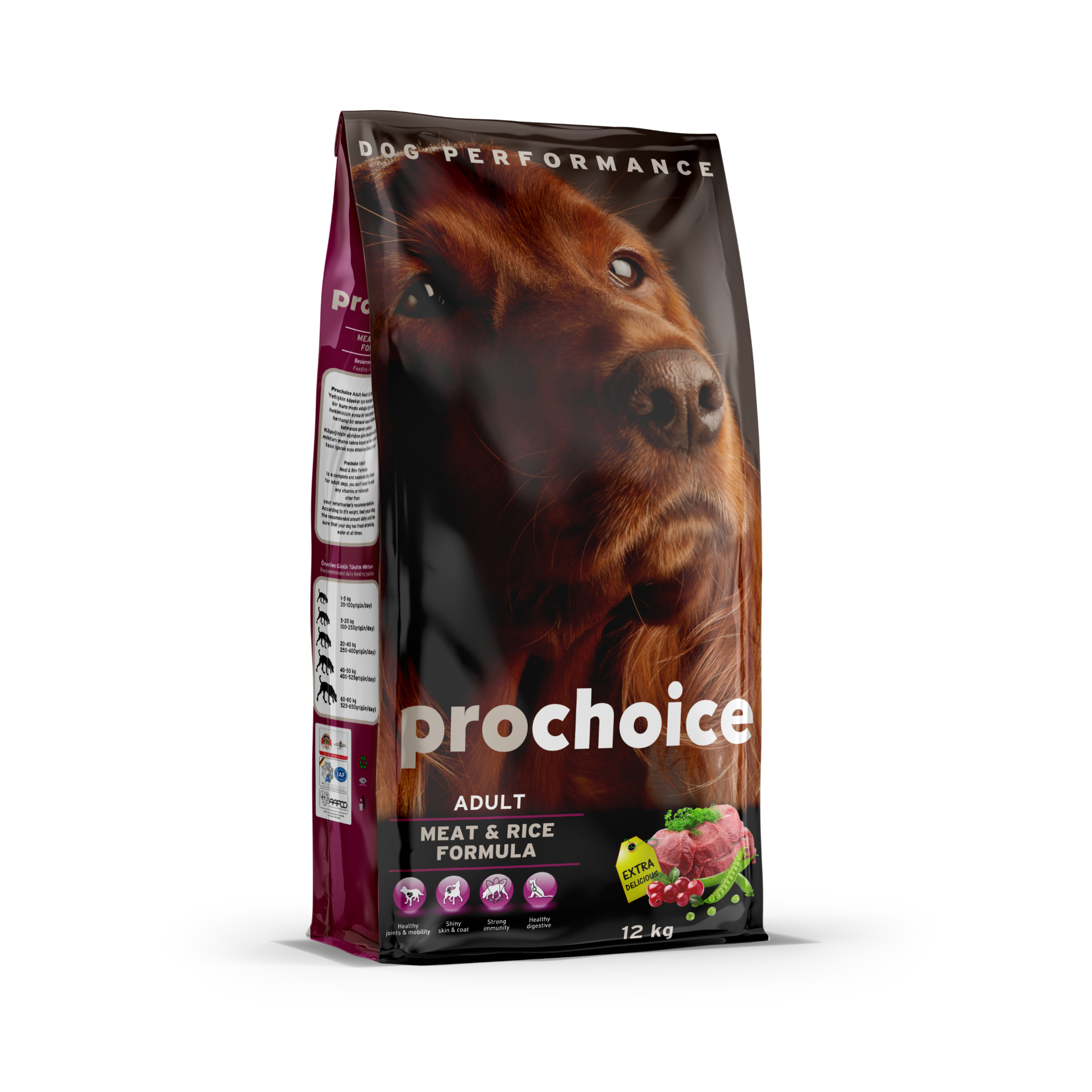 Prochoice Adult Meat & Rice Köpek Maması 12 Kg