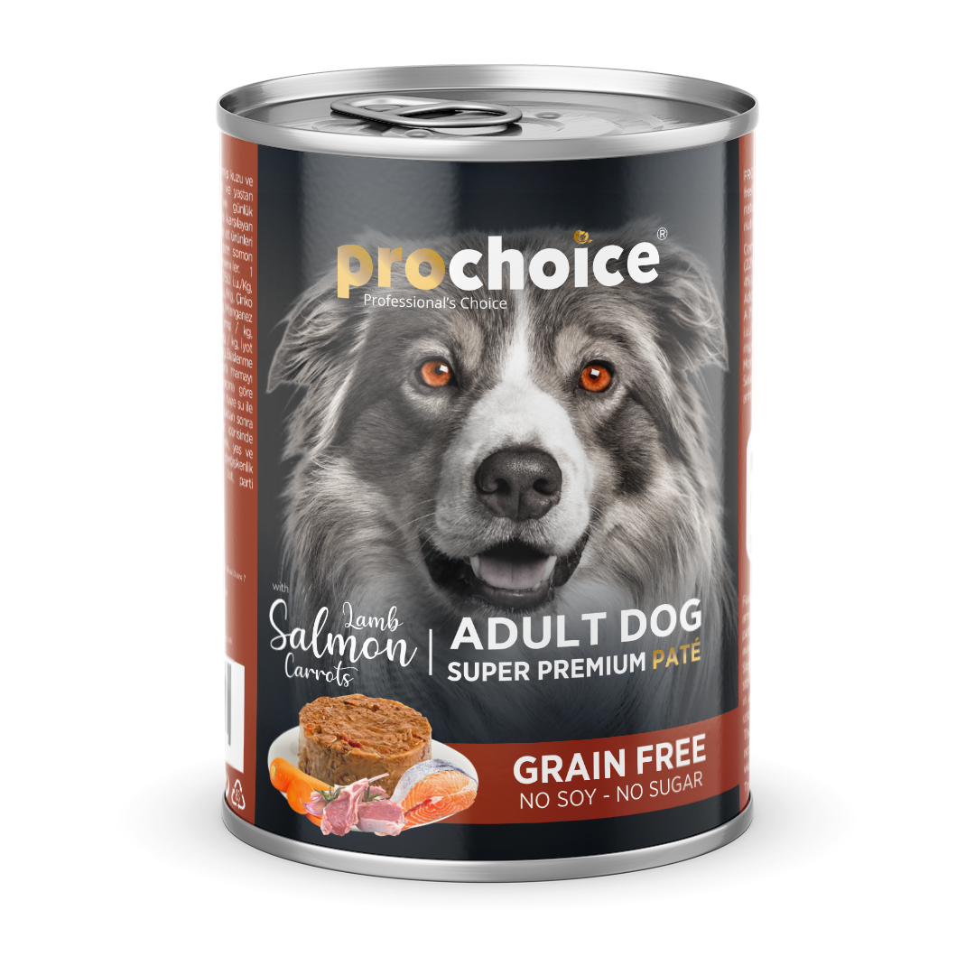 Prochoice Lamb,Salmon & Carrots Pate For Adult Dogs Yaş Kedi Maması 400 gr