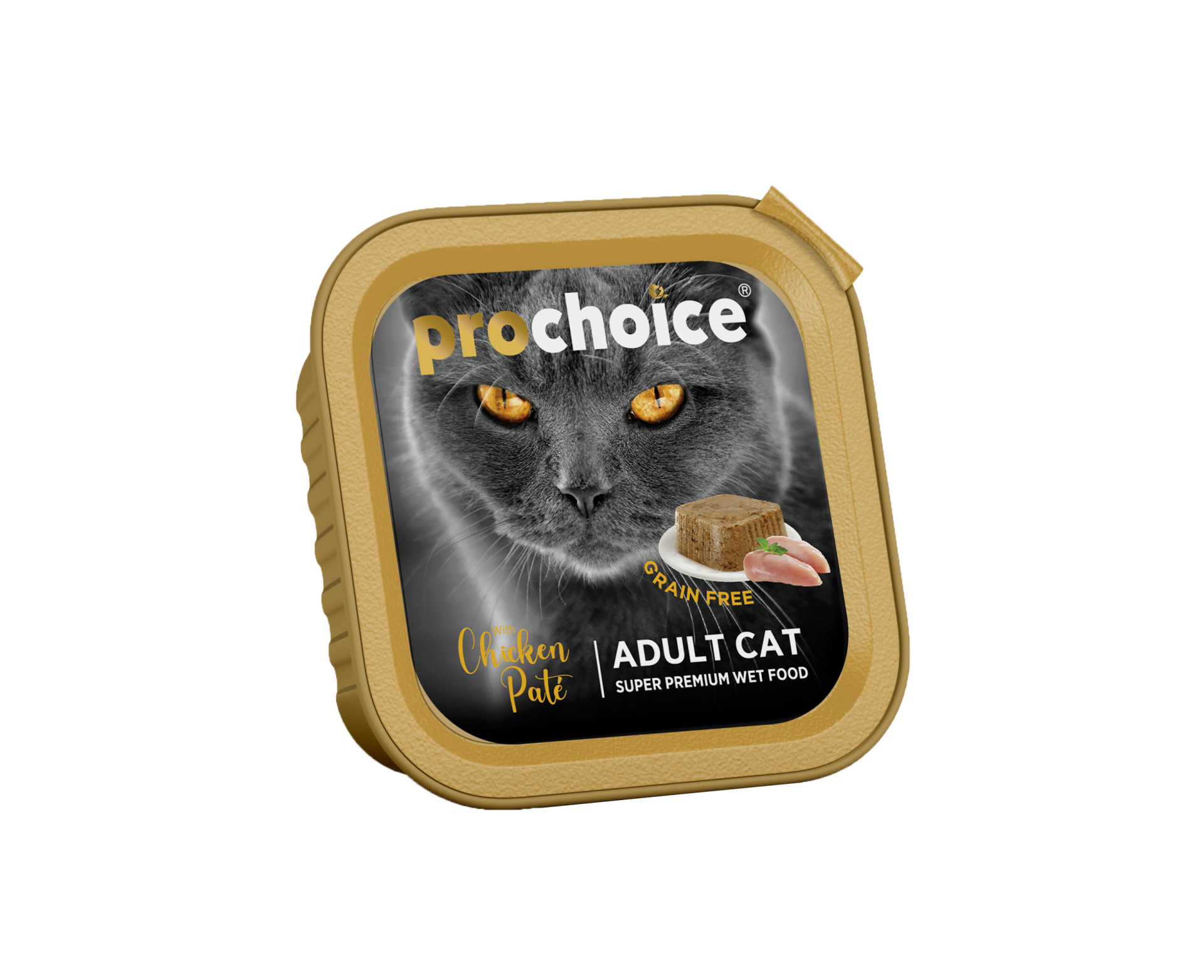Prochoice Chicken Pate Gf Adult Cats Alu Tray Yaş Kedi Maması 100 gr