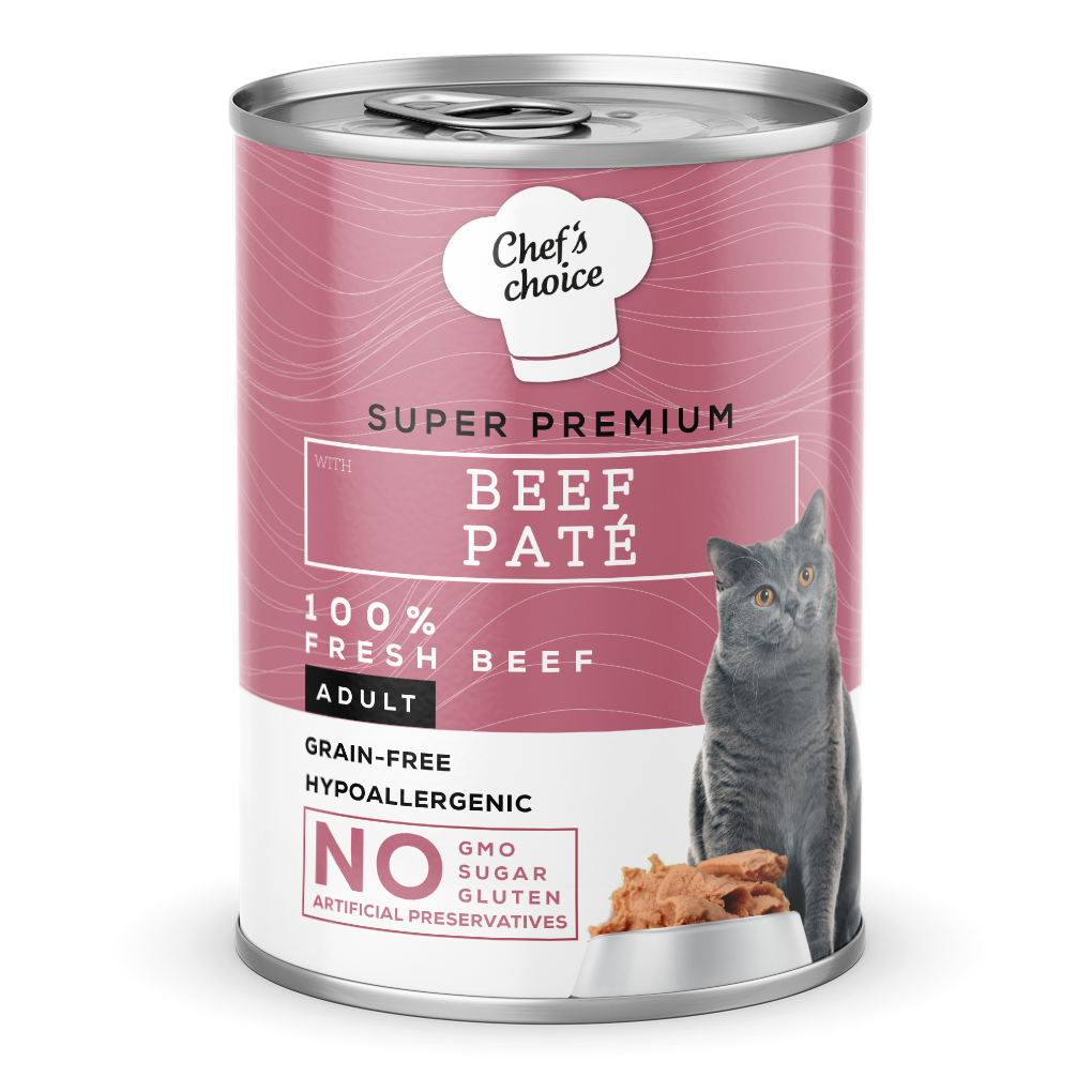 Chef's Choice Beef Pate Yaş Kedi Maması 400 gr