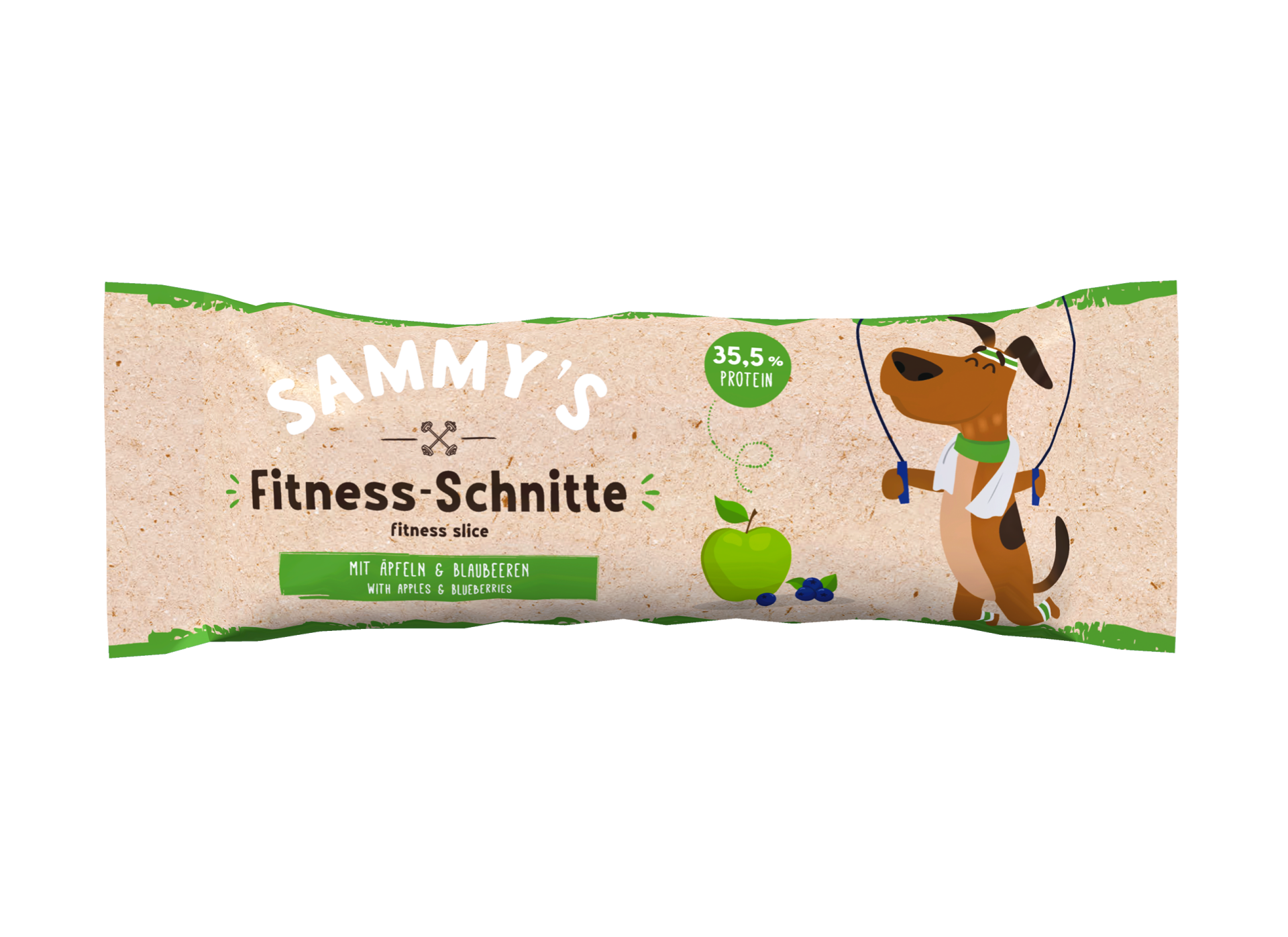 Bosch Sammy's Fitness Slice Elmalı Yaban Mersinli Köpek Protein Barı 25 gr