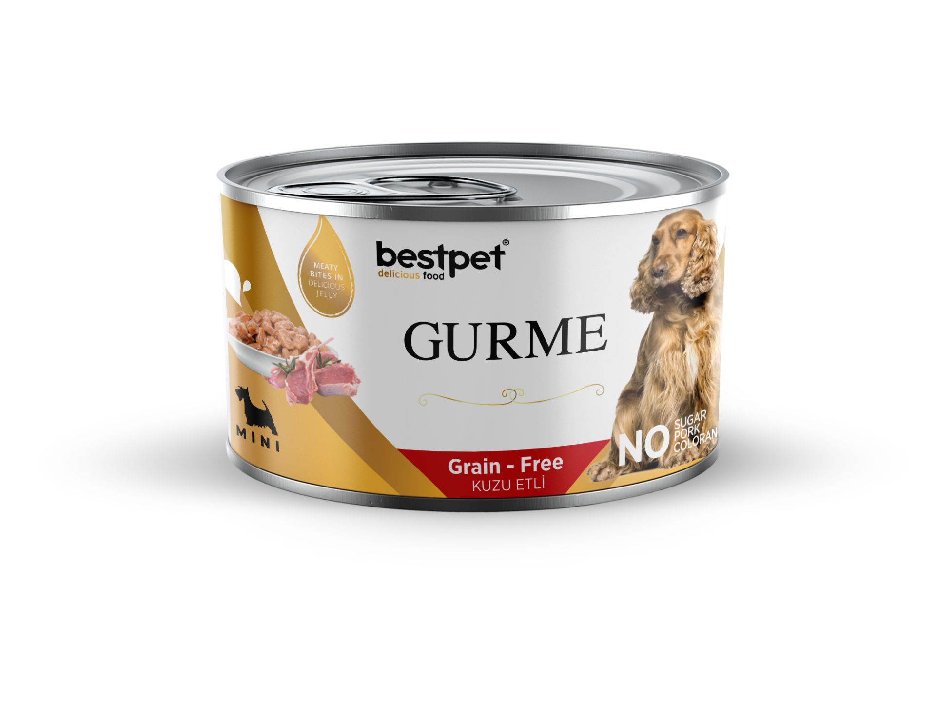Bestpet Gurme Tahılsız Kuzu Etli Mini Irk Yetişkin Köpek Konservesi 200 gr