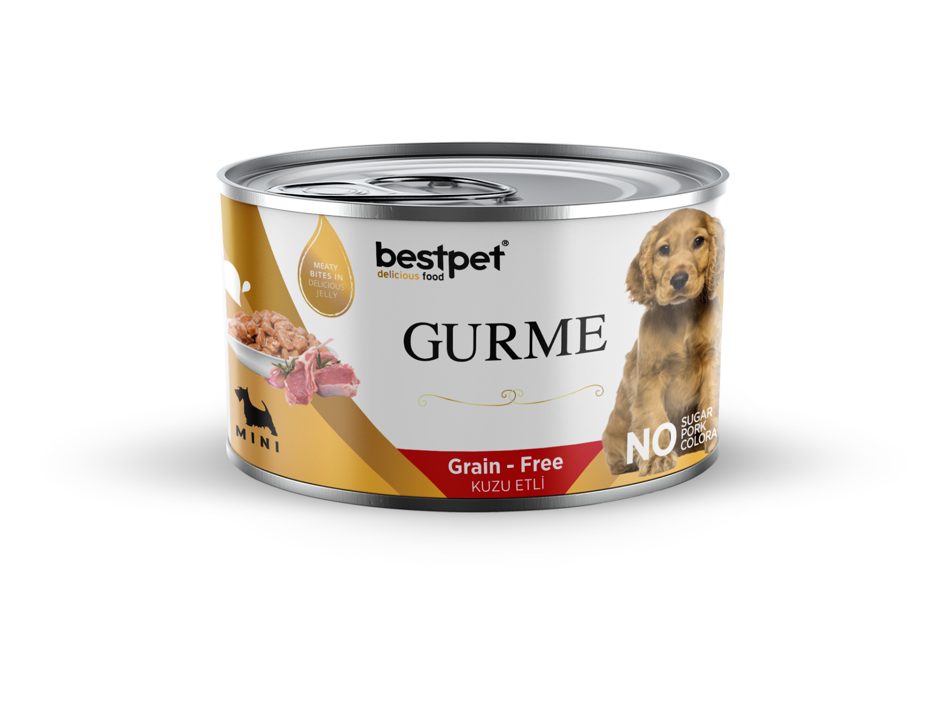 Bestpet Gurme Tahılsız Kuzu Etli Mini Irk Yavru Köpek Konservesi 200 gr