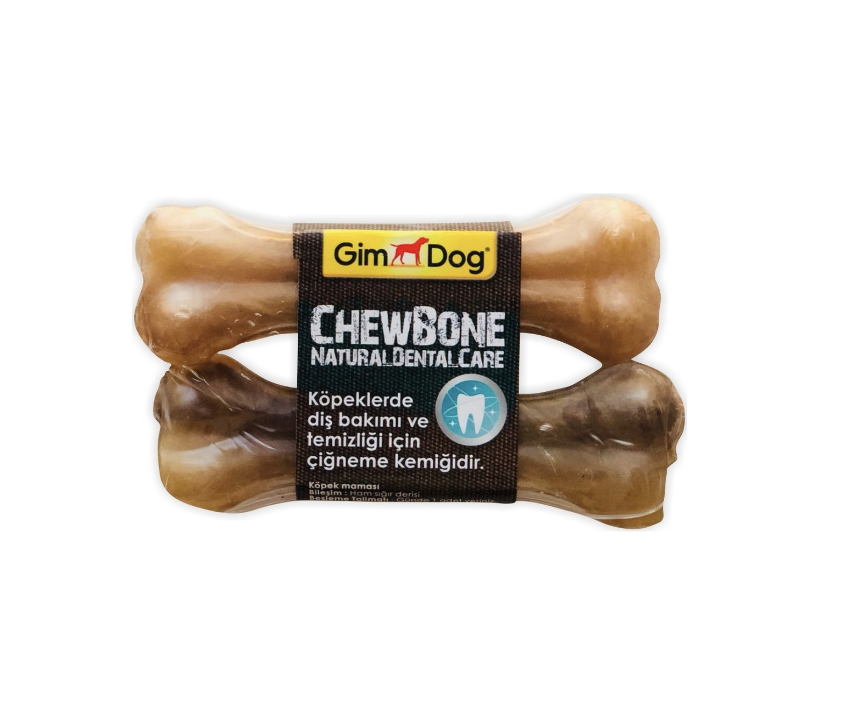 GimDog Mordimi 2li Press Kemik 4,5'' Naturel
