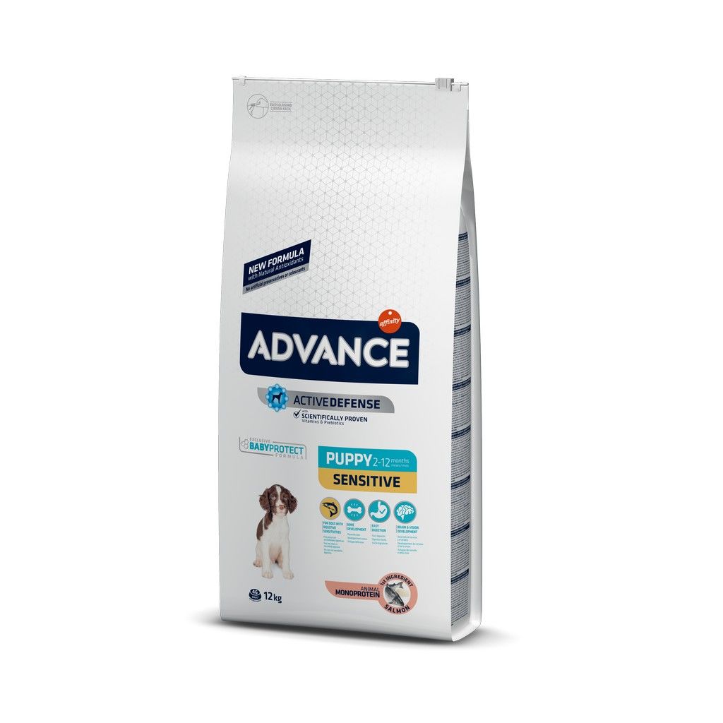 Advance Sensitive Somonlu ve Pirinçli Yavru Köpek Maması 12 Kg