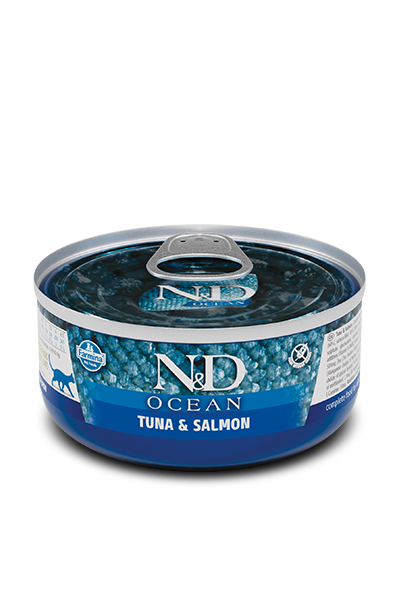 N&D Ocean Ton Balıklı ve Somonlu Yetişkin Kedi Konservesi 70 gr