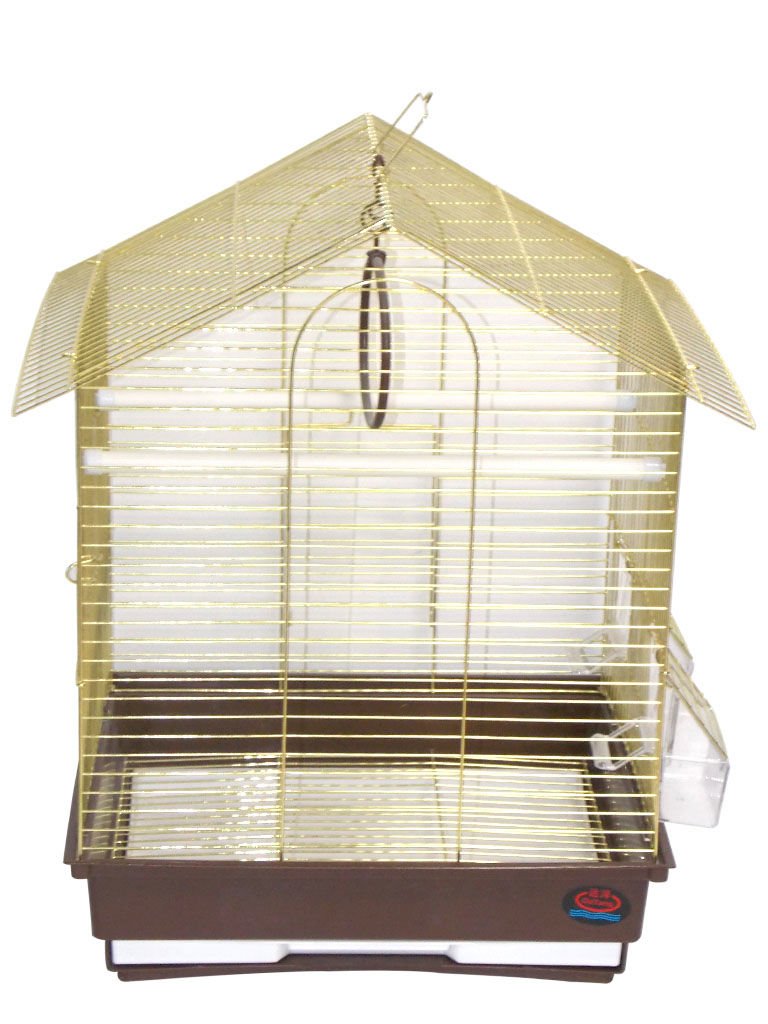 Dayang İki Kapılı Çatılı Muhabbet Kafes 35x28x46 Cm