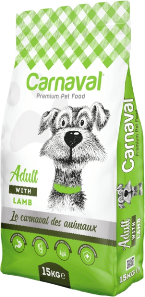Carnaval Premium Kuzu Etli ve Pirinçli Yetişkin Köpek Maması 15 kg