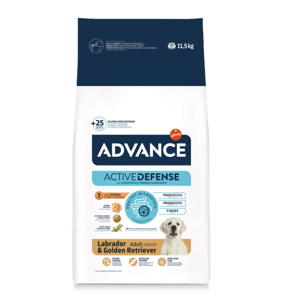 Advance Labrador-Golden Retriever Tavuklu Yetişkin Köpek Maması 11,5 Kg