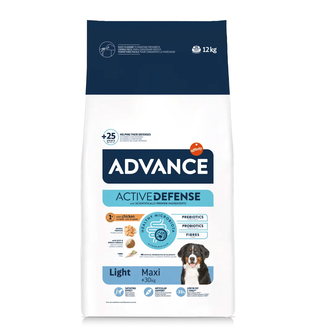 Advance Light Tavuklu Büyük Irk Yetişkin Köpek Maması 12 Kg
