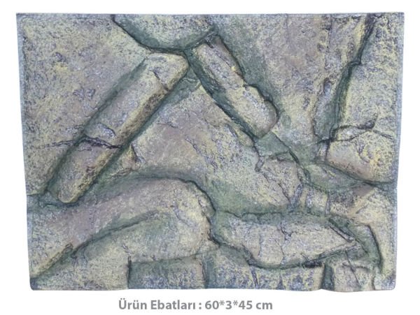 Kw Zone Doğal Kaya Desenli Akvaryum Arka Fon 60*3*45 Cm