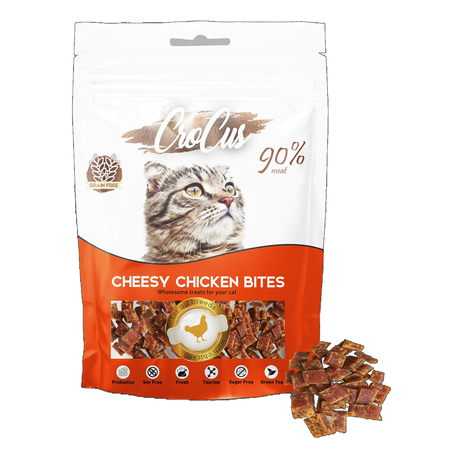 Crocus Bites Tavuklu Tahılsız Kedi Ödülü 80 Gr
