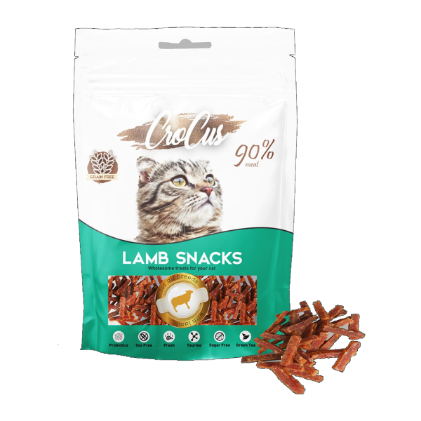 Crocus Snack Kuzulu Tahılsız Kedi Ödülü 80 Gr