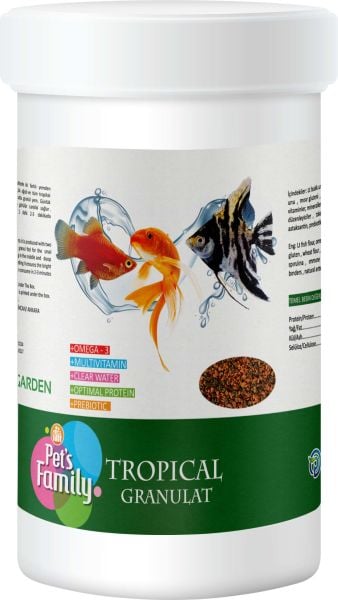 Pet’s Family Tropical Granulat Balık Yemi 250ml/100 Gr