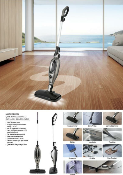 Fakir Maxiclean Çok Fonksiyonlu Buharlı Temizleyici