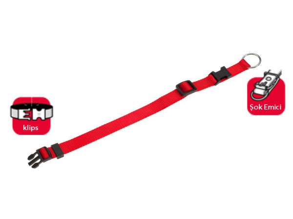 Karlie Boyun Tasma 30-45 Cm Kırmızı