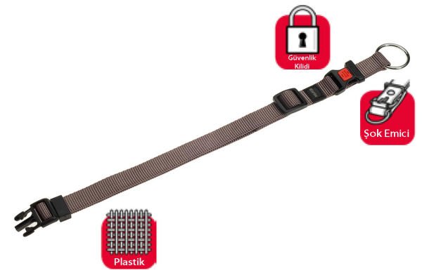 Karlie Kilitli Boyun Tasma S 30-45 Cm Gri