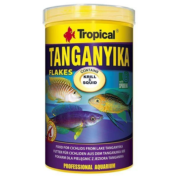 Tropical Tanganyika Flakes Cichlid Pul Balık Yemi 1000 ml
