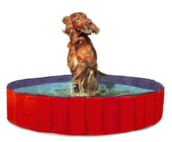 Karlie Köpek Havuzu 80Cm Çap Mavi Kırmızı
