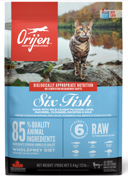 Orijen Six Fish Kedi Maması 5,4 Kg - Tüm ırk ve yaşam evreleri