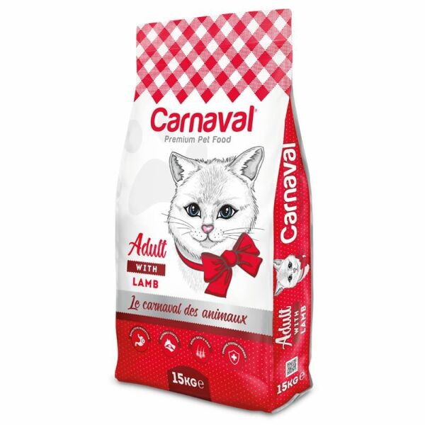 Carnaval Premium Kuzu Etli Yetişkin Kedi Maması 15 Kg
