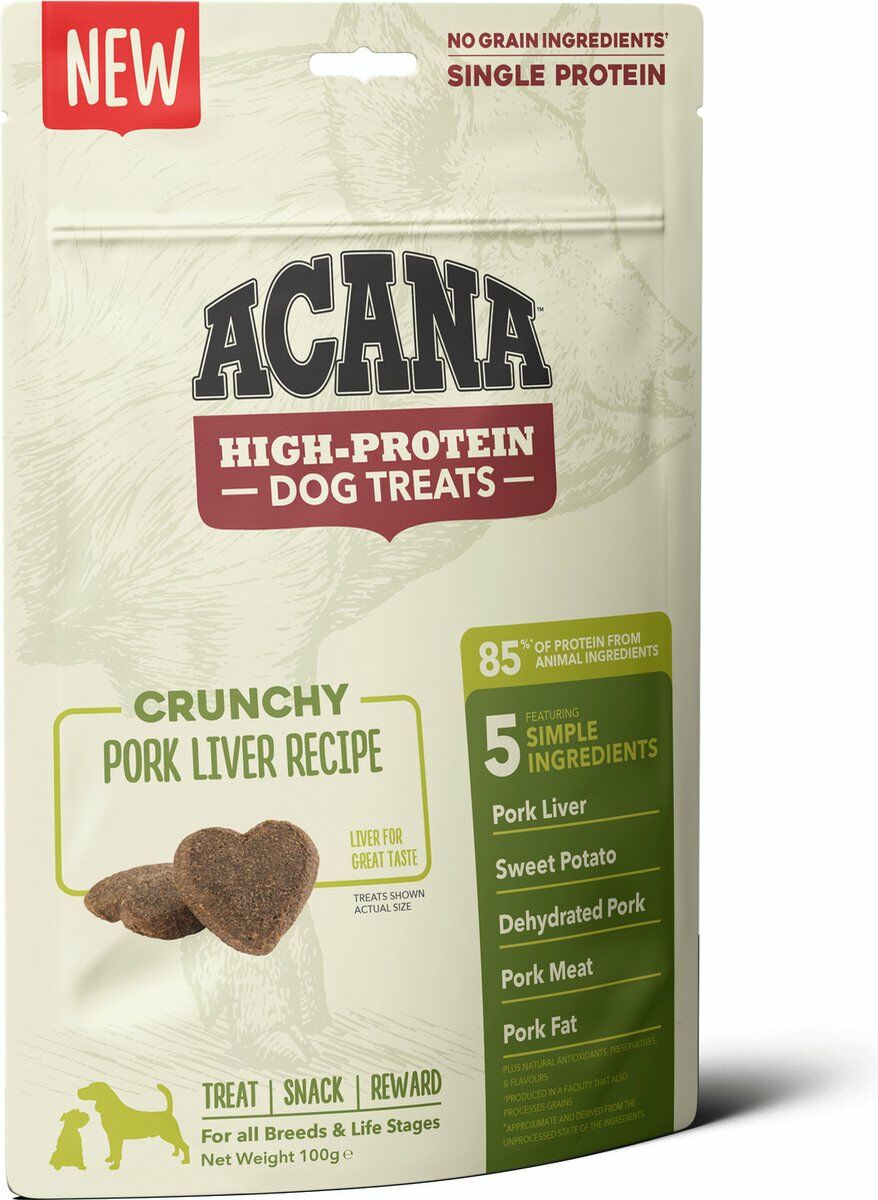 Acana Crunchy Pork Yüksek Proteinli Domuz Etli Köpek Ödülü 100 Gr