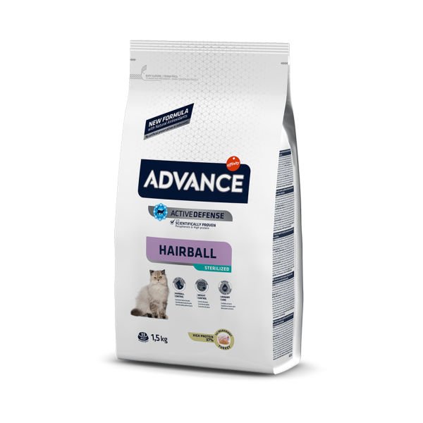 Advance Hairball Hindili Kısırlaştırılmış Yetişkin Kedi Maması 1.5 Kg
